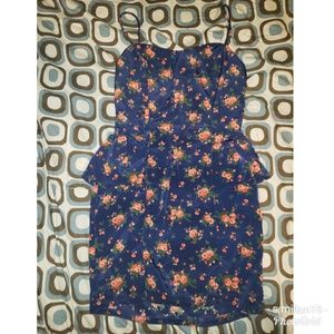 Floral peplum dress